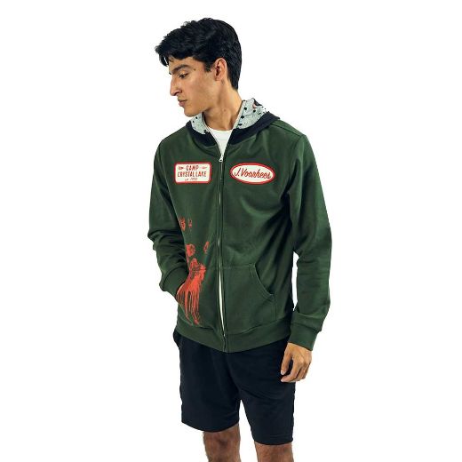 Picture of Friday the 13th Jason Cosplay Zip-up Mask Hoodie