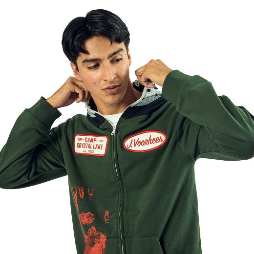Picture of Friday the 13th Jason Cosplay Zip-up Mask Hoodie