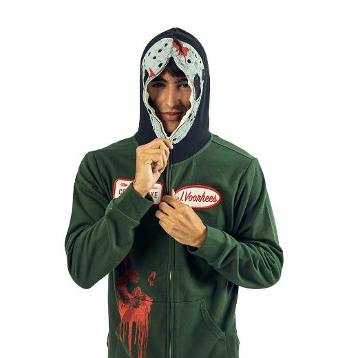 Picture of Friday the 13th Jason Cosplay Zip-up Mask Hoodie
