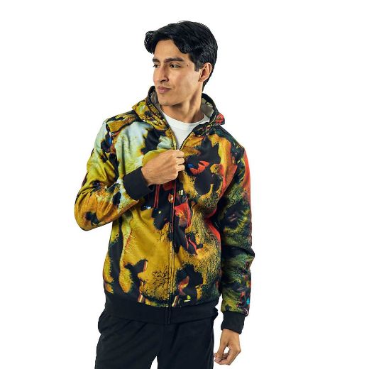 Picture of Five Nights at Freddy's Springtrap Cosplay Zip-up Mask Hoodie