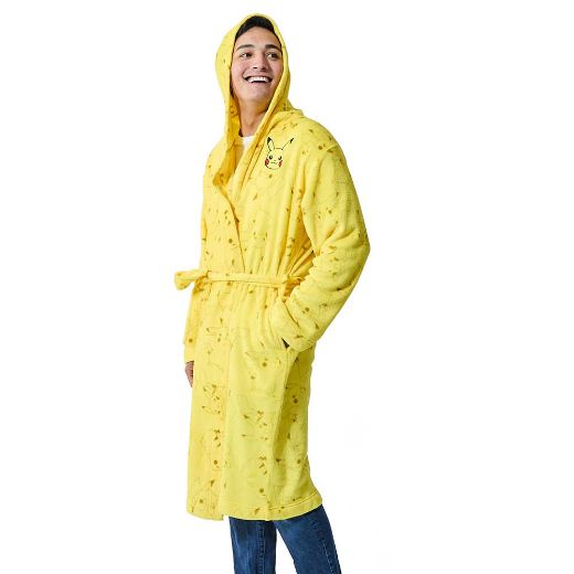 Picture of Pokemon Pikachu Adult Plush Hooded Robe