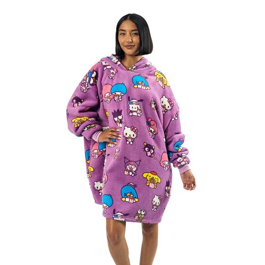 Picture of Hello Kitty & Friends Character Toss Hoodie Blanket