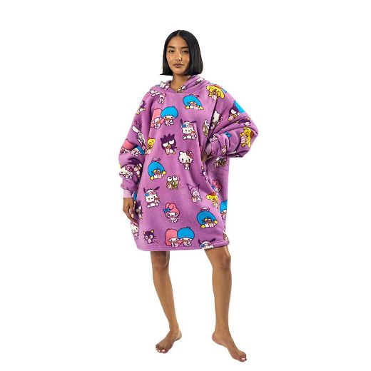 Picture of Hello Kitty & Friends Character Toss Hoodie Blanket
