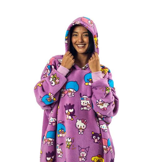 Picture of Hello Kitty & Friends Character Toss Hoodie Blanket