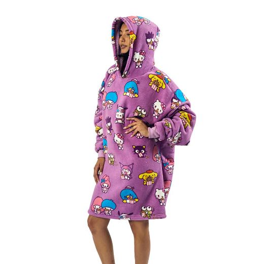 Picture of Hello Kitty & Friends Character Toss Hoodie Blanket