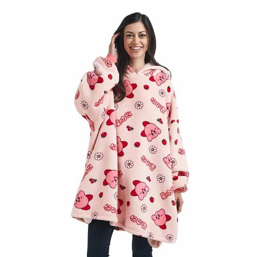 Picture of Kirby the Pink Puff Hoodie Blanket