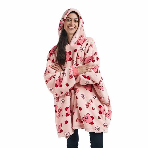Picture of Kirby the Pink Puff Hoodie Blanket