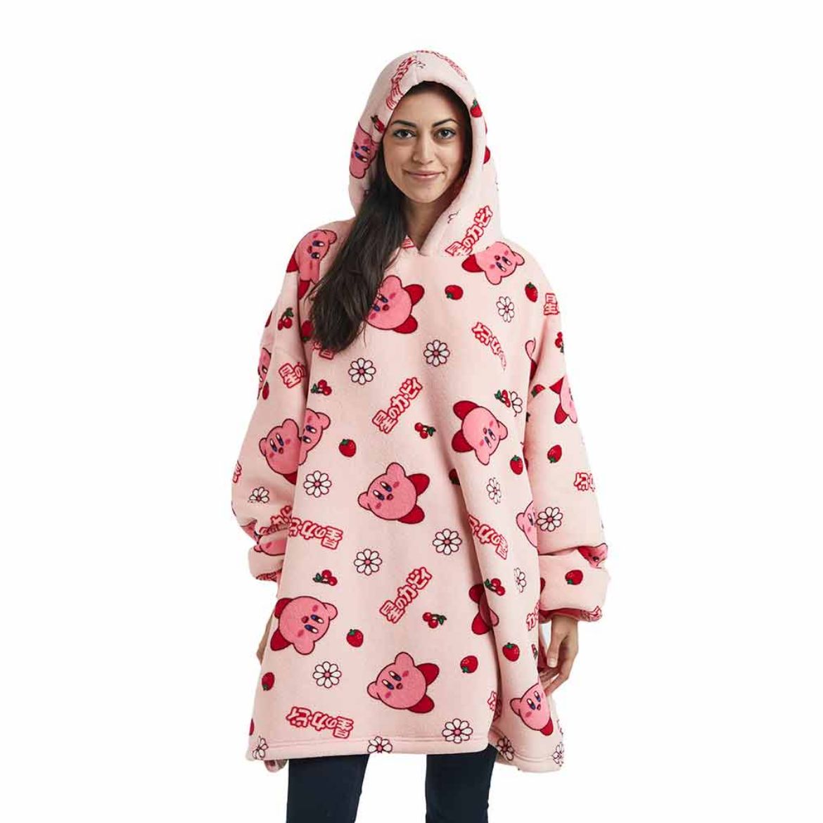 Picture of Kirby the Pink Puff Hoodie Blanket