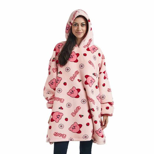 Picture of Kirby the Pink Puff Hoodie Blanket