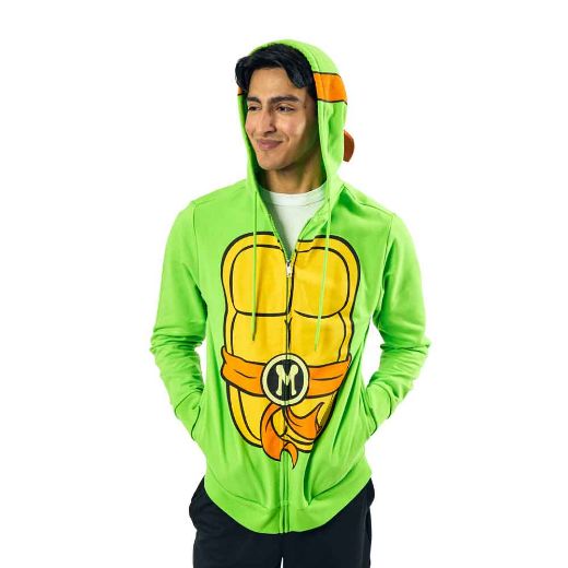 Picture of Teenage Mutant Ninja Turtles Michelangelo Cosplay Zip-up Hoodie
