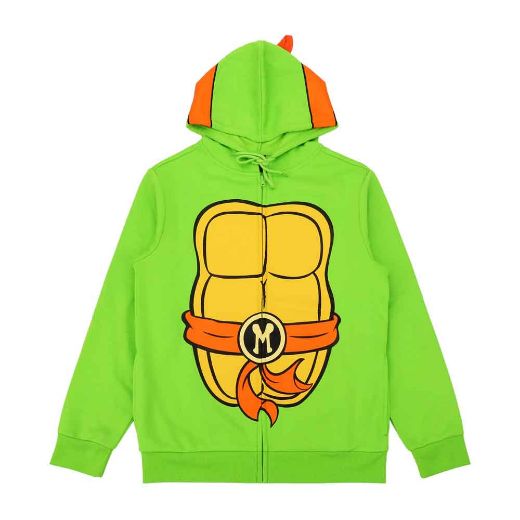 Picture of Teenage Mutant Ninja Turtles Michelangelo Cosplay Zip-up Hoodie