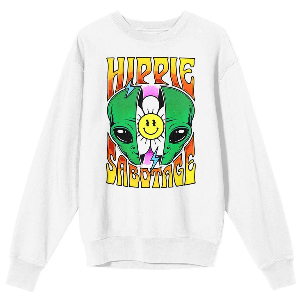 Picture of Hippie Sabotage Flower Alien Unisex Sweatshirt