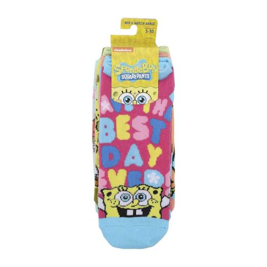 Picture of SpongeBob SquarePants 5 Pair Ankle Socks