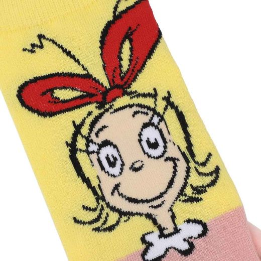 Picture of Dr. Seuss The Grinch Bestie Magnetic 3D Women's Crew Socks