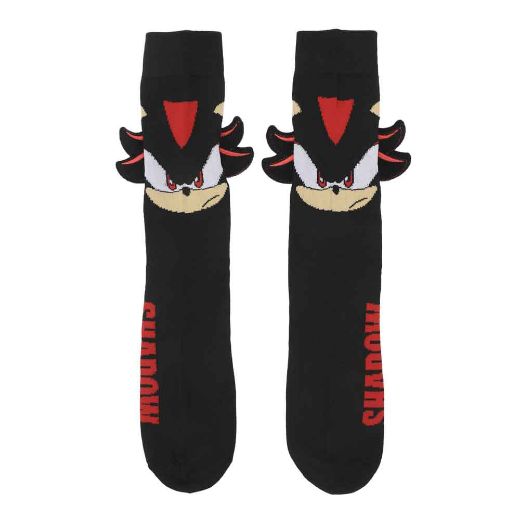 Picture of Sonic the Hedgehog Shadow Adult 3D Plush Crew Socks