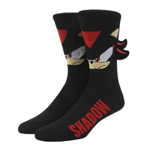 Picture of Sonic the Hedgehog Shadow Adult 3D Plush Crew Socks