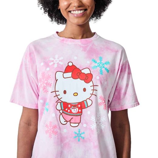 Picture of Hello Kitty Holiday Cloud Washed Juniors Tee