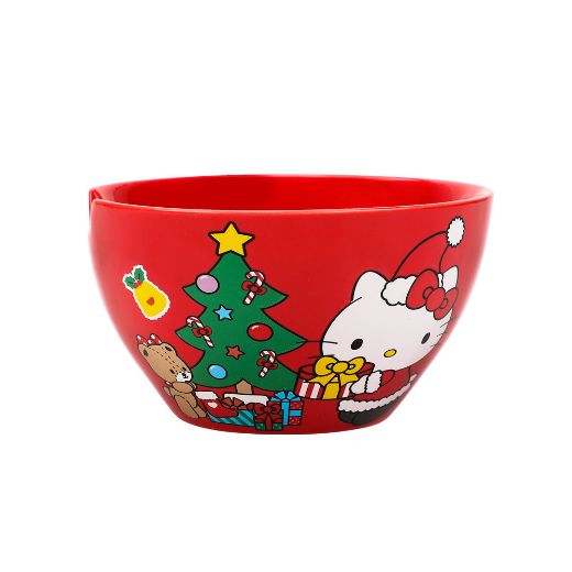 Picture of Hello Kitty Holiday 20 oz. Ceramic Ramen Bowl with Chopsticks