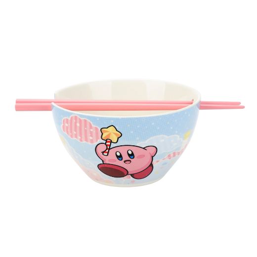 Picture of Kirby 20 oz. Ceramic Ramen Bowl with Chopsticks