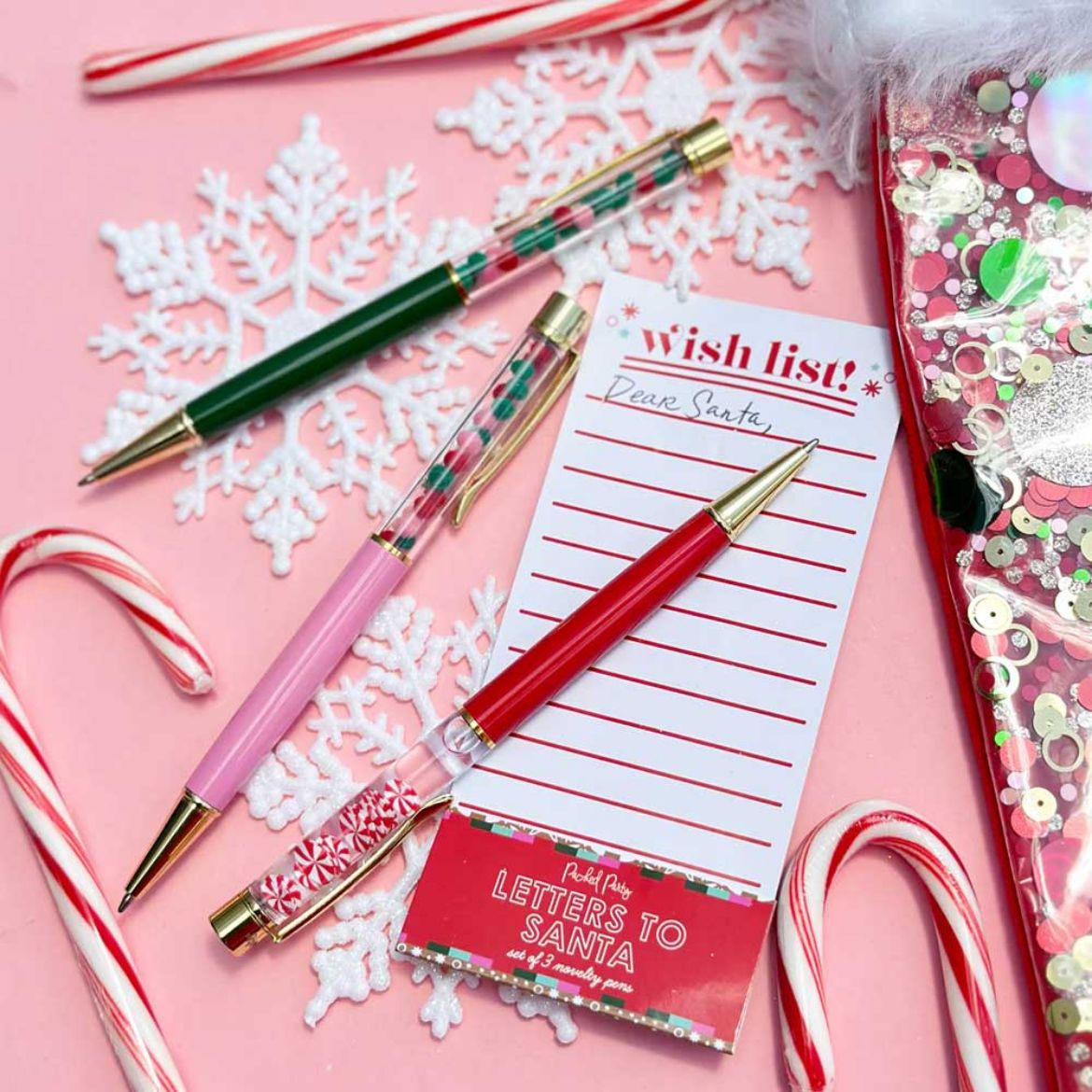 Picture of Packed Party Letters to Santa Ballpoint Pen Set