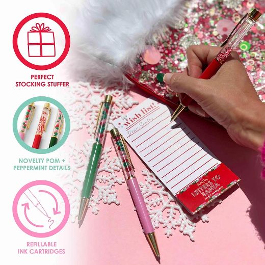 Picture of Packed Party Letters to Santa Ballpoint Pen Set
