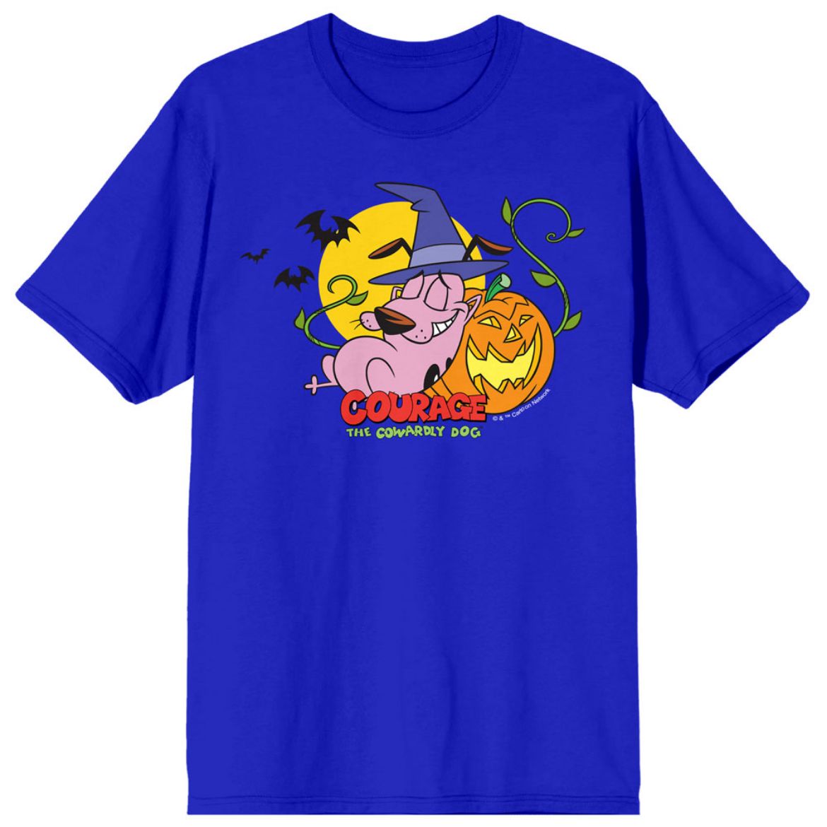 Picture of Courage the Cowardly Dog Halloween Pumpkin Unisex Tee
