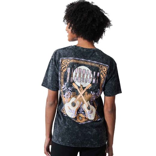 Picture of Bioworld Floral Nashville Cloud Washed Junior's Tee