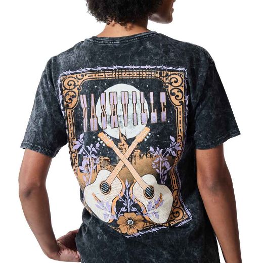Picture of Bioworld Floral Nashville Cloud Washed Junior's Tee