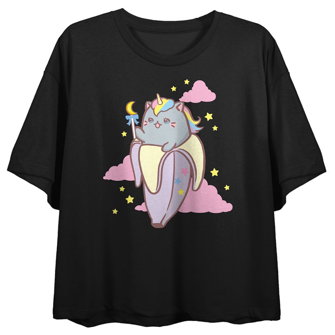 Picture of Bananya Unicorn Crop Tee
