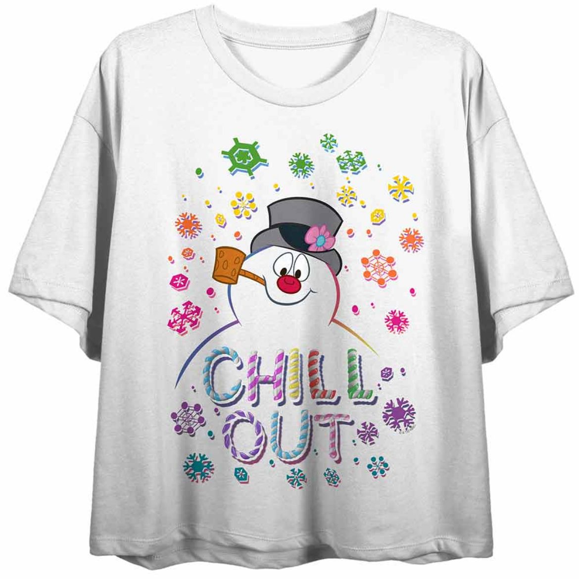 Picture of Frosty the Snowman Chill Out Crop Tee