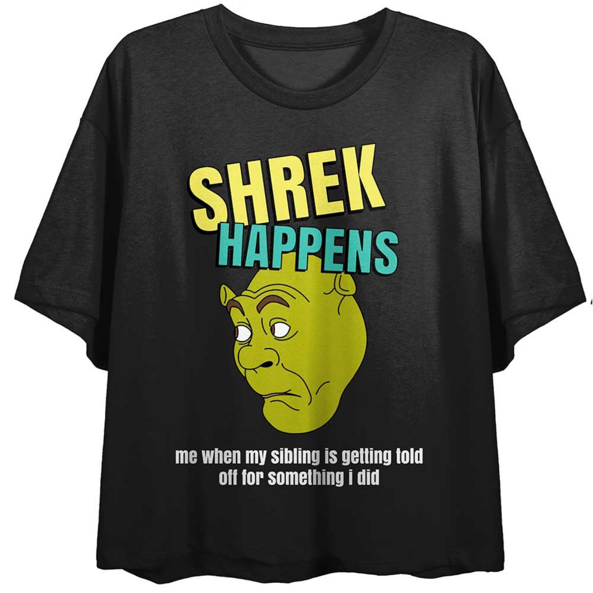 Picture of Dreamworks Shrek Happens Crop Tee