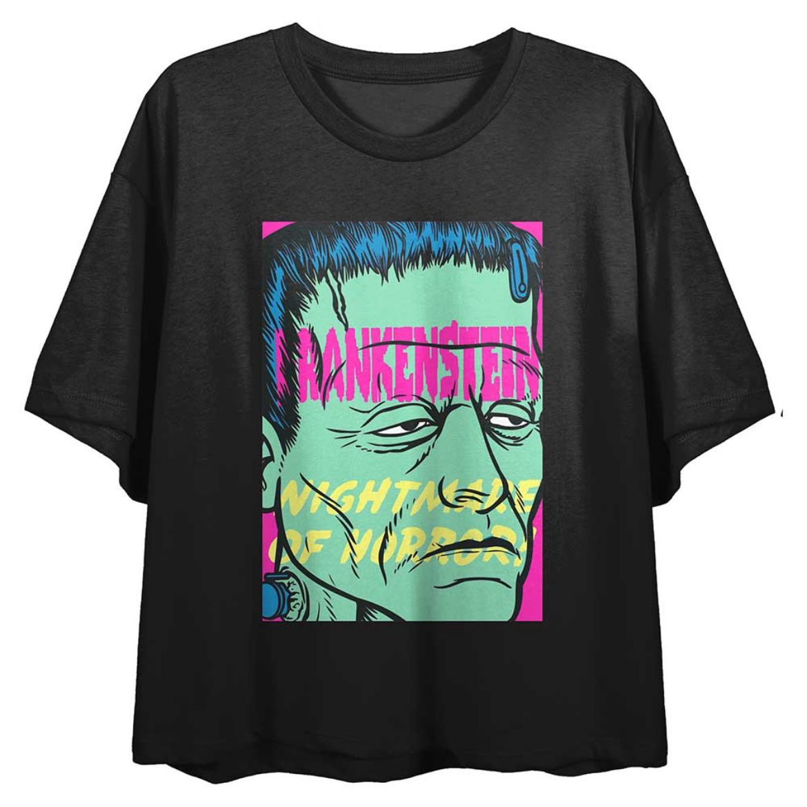 Picture of Frankenstein Nightmare of Horror Crop Tee