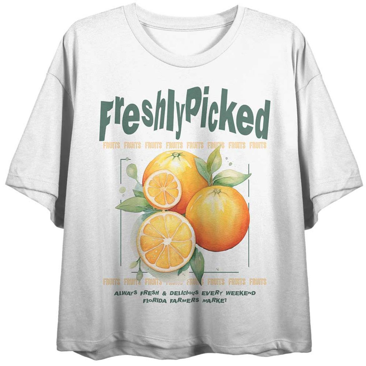 Picture of Bioworld Freshly Picked Oranges Crop Tee