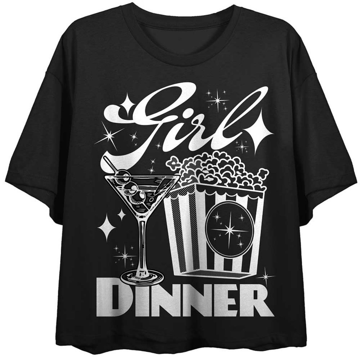 Picture of Bioworld Martini & Pop Corn Crop Tee