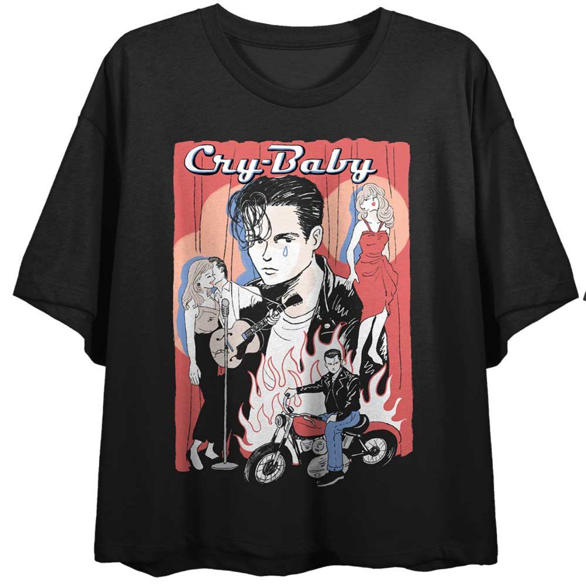 Picture of Cry-Baby Sketch Art Crop Tee