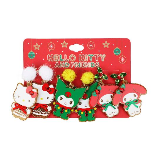 Picture of Hello Kitty & Friends Holiday 3 Pack Earring Set