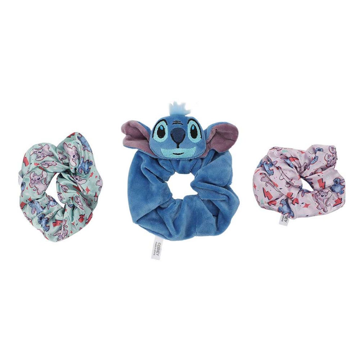 Picture of Disney Stitch 3 Pack 3D Plush Scrunchies