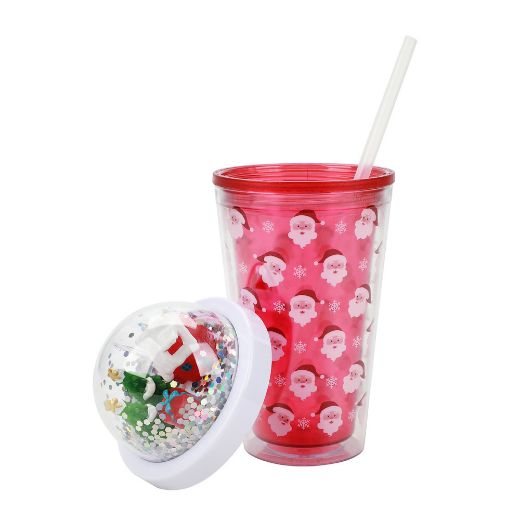 Picture of Bioworld Snow Globe 16 oz. Plastic Tumbler