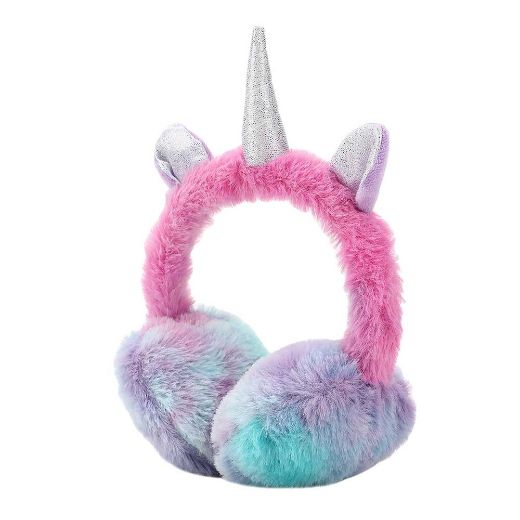 Picture of Bioworld Ombre Unicorn 3D Youth Earmuff & Gloves Combo