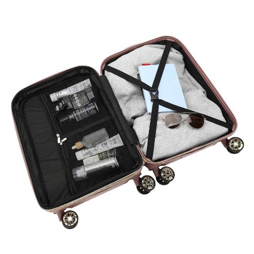 Picture of Disney Mickey Mouse Rose Gold 20 in. Rolling Luggage