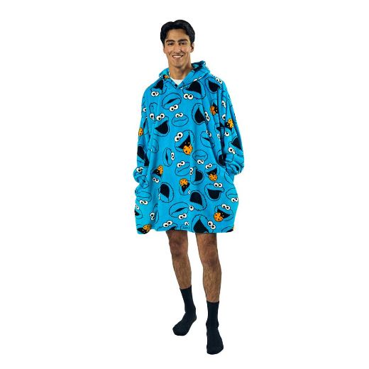 Picture of Sesame Street Cookie Monster Hoodie Blanket