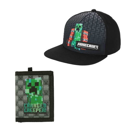 Picture of Minecraft Curved Bill Snapback & Bi-fold Wallet Combo