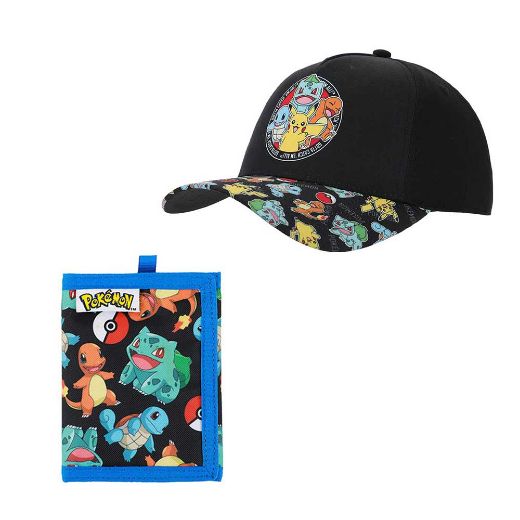 Picture of Pokemon Youth Curved Bill Snapback & Bi-fold Wallet Combo