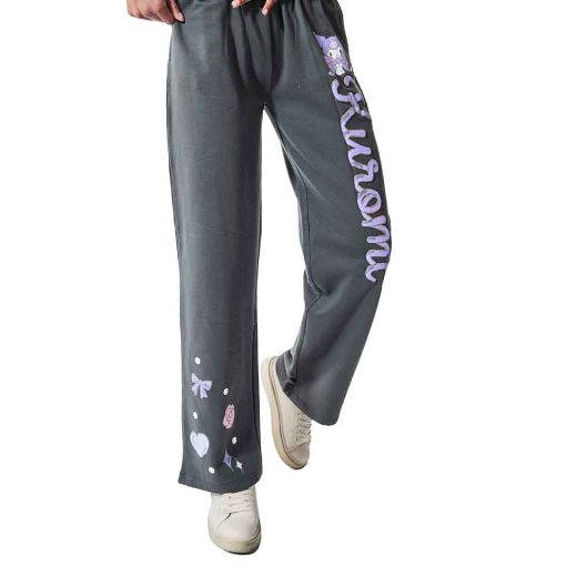 Picture of Kuromi Hearts & Bows Juniors’s Crop Hoodie & Sweatpant Lounge Set