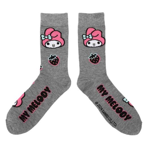 Picture of Hello Kitty & Friends Mixed Character 4 Pair Crew Socks