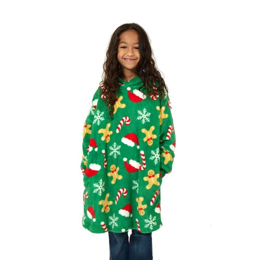 Picture of Bioworld Holiday AOP Youth Hoodie Blanket