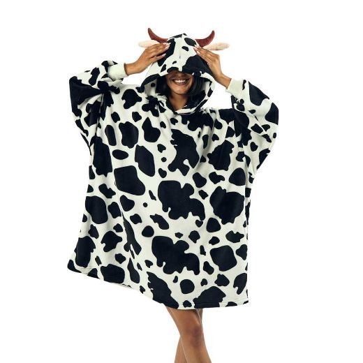 Picture of Bioworld Cow Hoodie Blanket