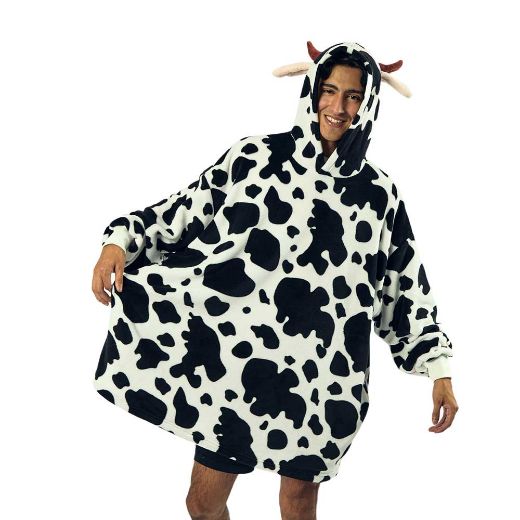 Picture of Bioworld Cow Hoodie Blanket