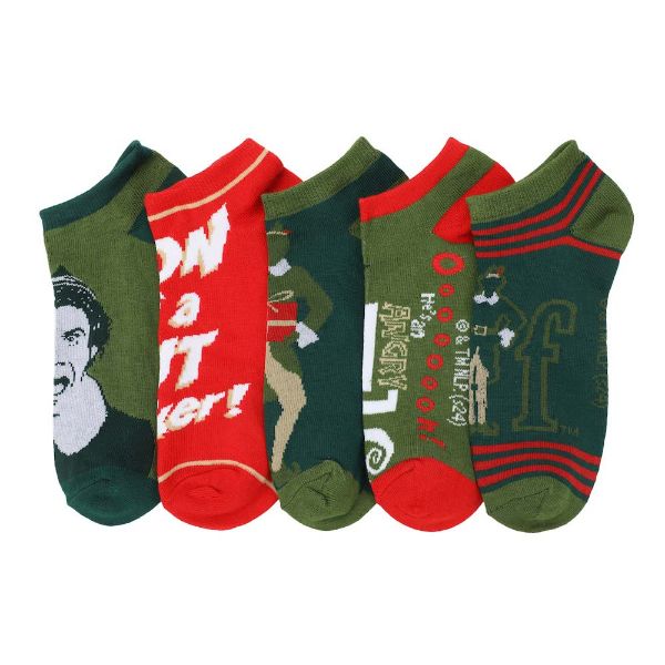 Minecraft Character Heads 5-Pair Ankle Socks