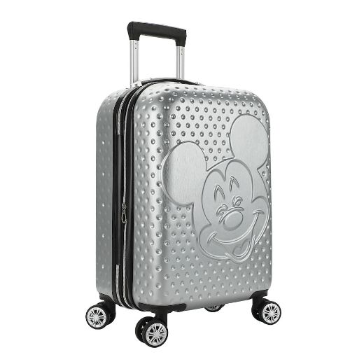 Picture of Disney Mickey Mouse Silver Embossed 20 in. Rolling Luggage